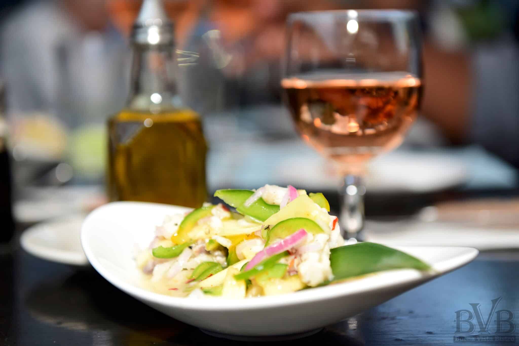 Buena Vista Bistro Restaurant - picture of a plate of food with a wine glass Buena Vista Bistro Restaurant - picture of a plate of food with a wine glass