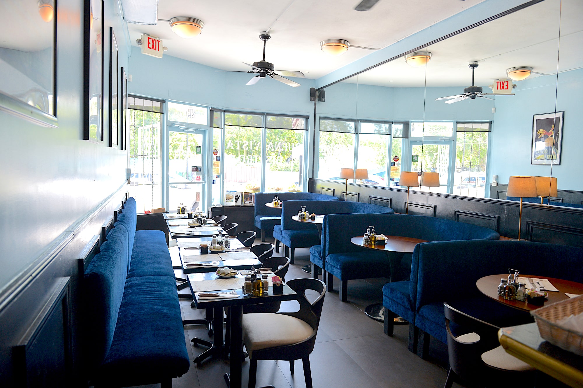 Buena Vista Bistro Restaurant - full view of the restaurant, designed by Beatrice Leupold Buena Vista Bistro Restaurant - full view of the restaurant, designed by Beatrice Leupold