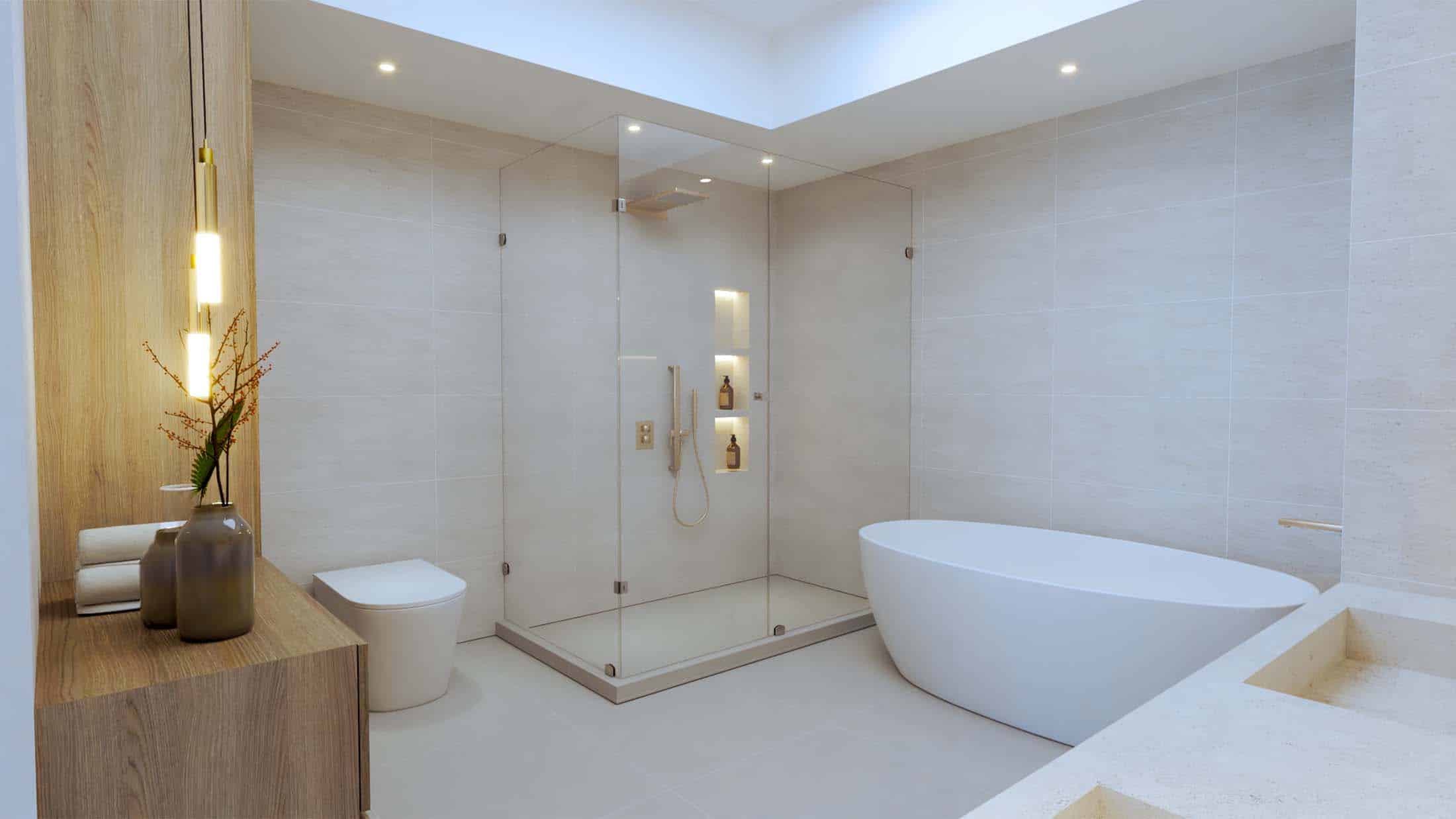 1_0001_WC MASTER VISTA 1 - 301123 - V00 Wellness clinic secondary therapy room with a connecting door to the main room, designed by Beatrice Leupold