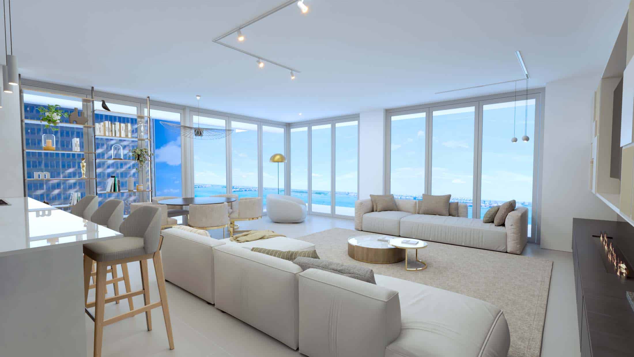 1_0002_SALA - VISTA 3 Wellness clinic main therapy room with one big window from floor to ceiling, designed by Beatrice Leupold