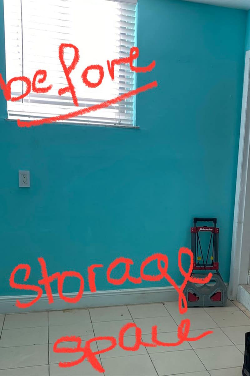 1_0002_coral gables before 1 Modular Business Office - view of the front porch with wooden roof, designed by Beatrice Leupold