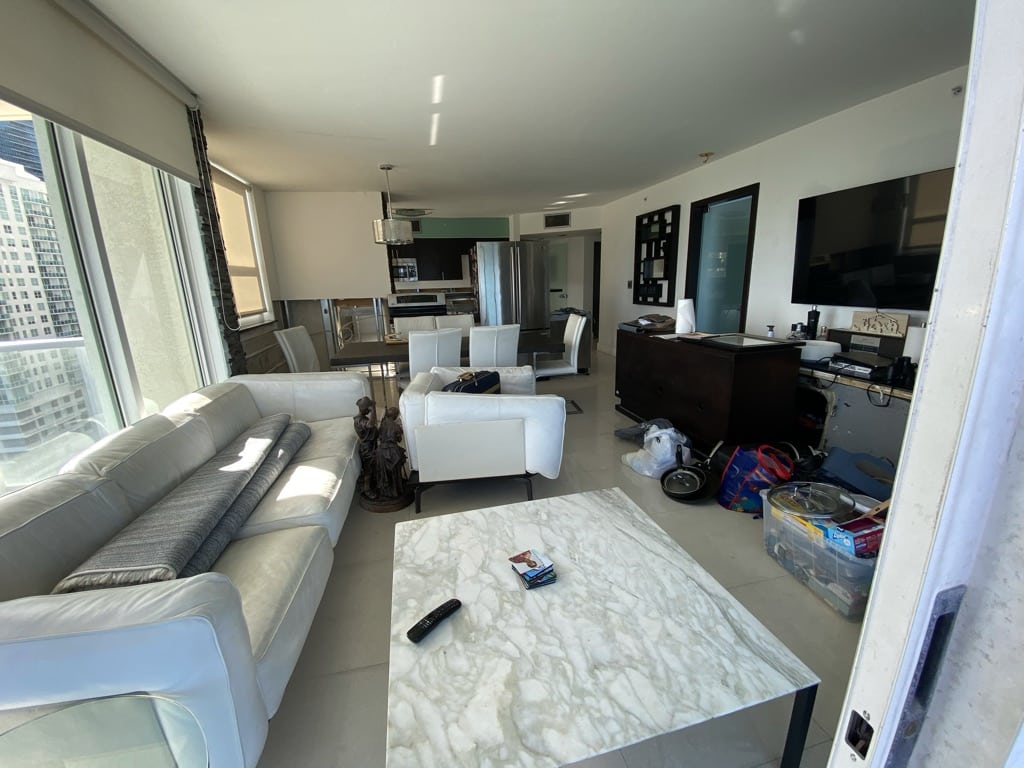 brickel before 1 Modular Business Office - view of the front porch with wooden roof, designed by Beatrice Leupold